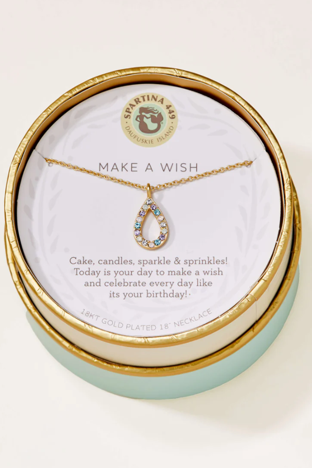 Sea La Vie Necklace - Gold Make a Wish Flame