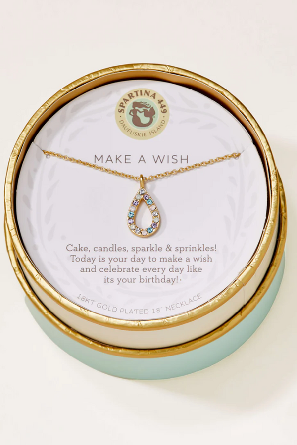 Sea La Vie Necklace - Gold Make a Wish Flame