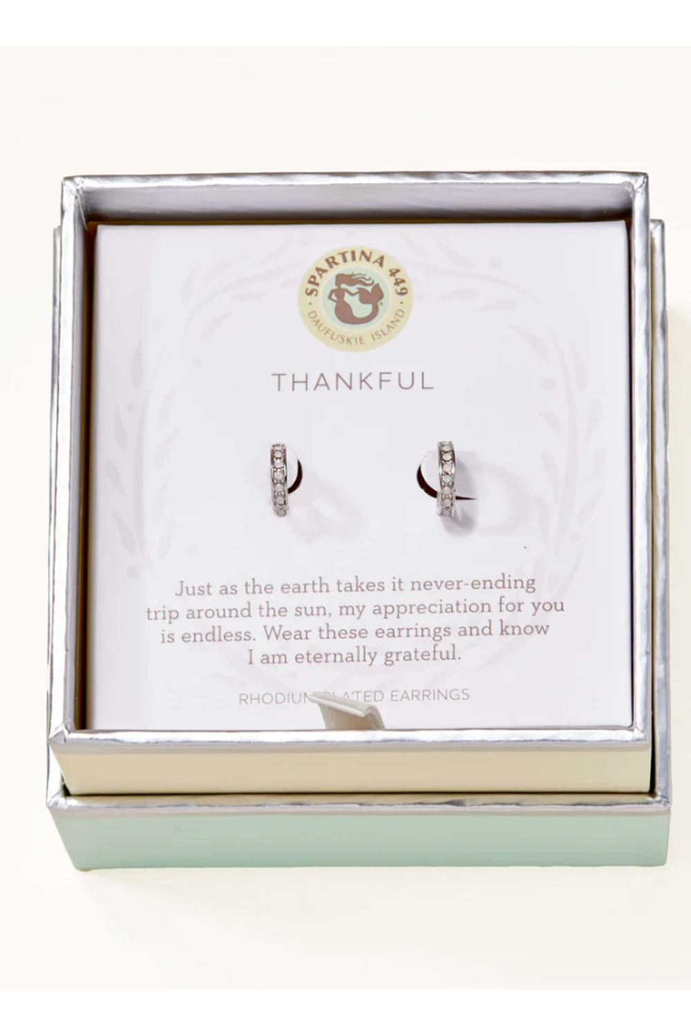 Sea La Vie Earrings - Silver Thankful Ring