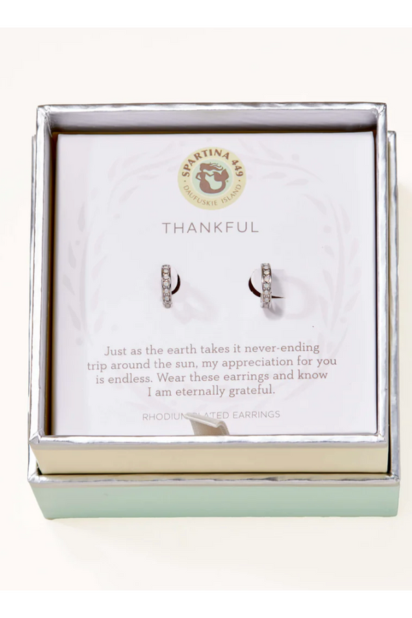 Sea La Vie Earrings - Silver Thankful Ring
