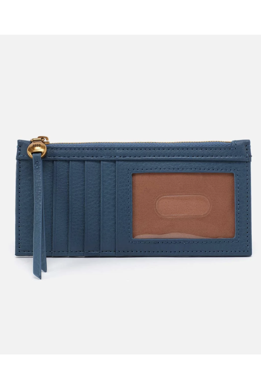 Carte Hobo Card Slot Wallet - Velvet Hide Peacock Feather