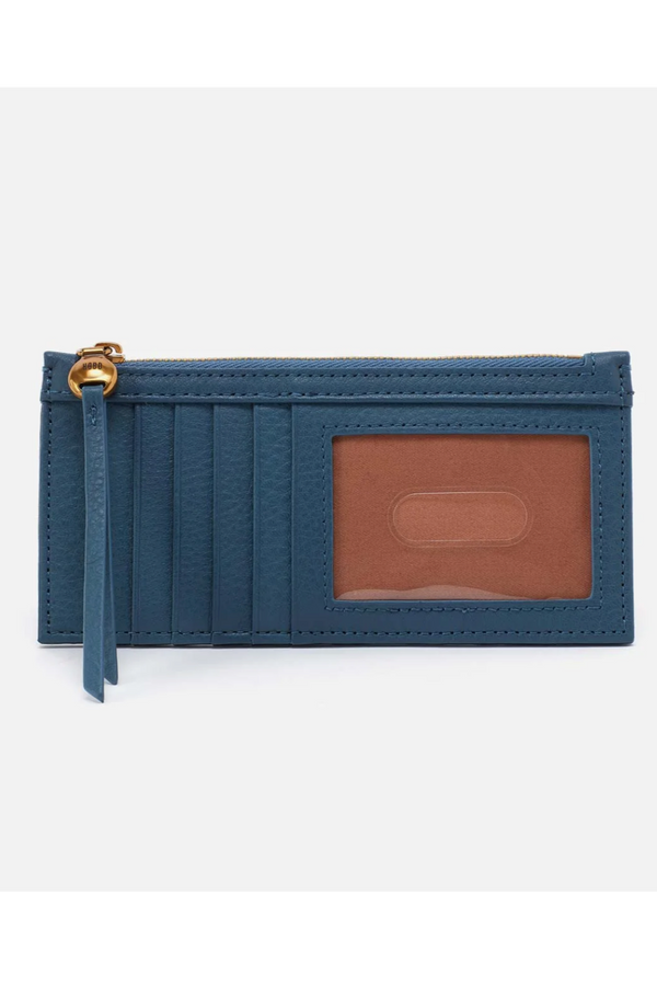 Carte Hobo Card Slot Wallet - Velvet Hide Peacock Feather