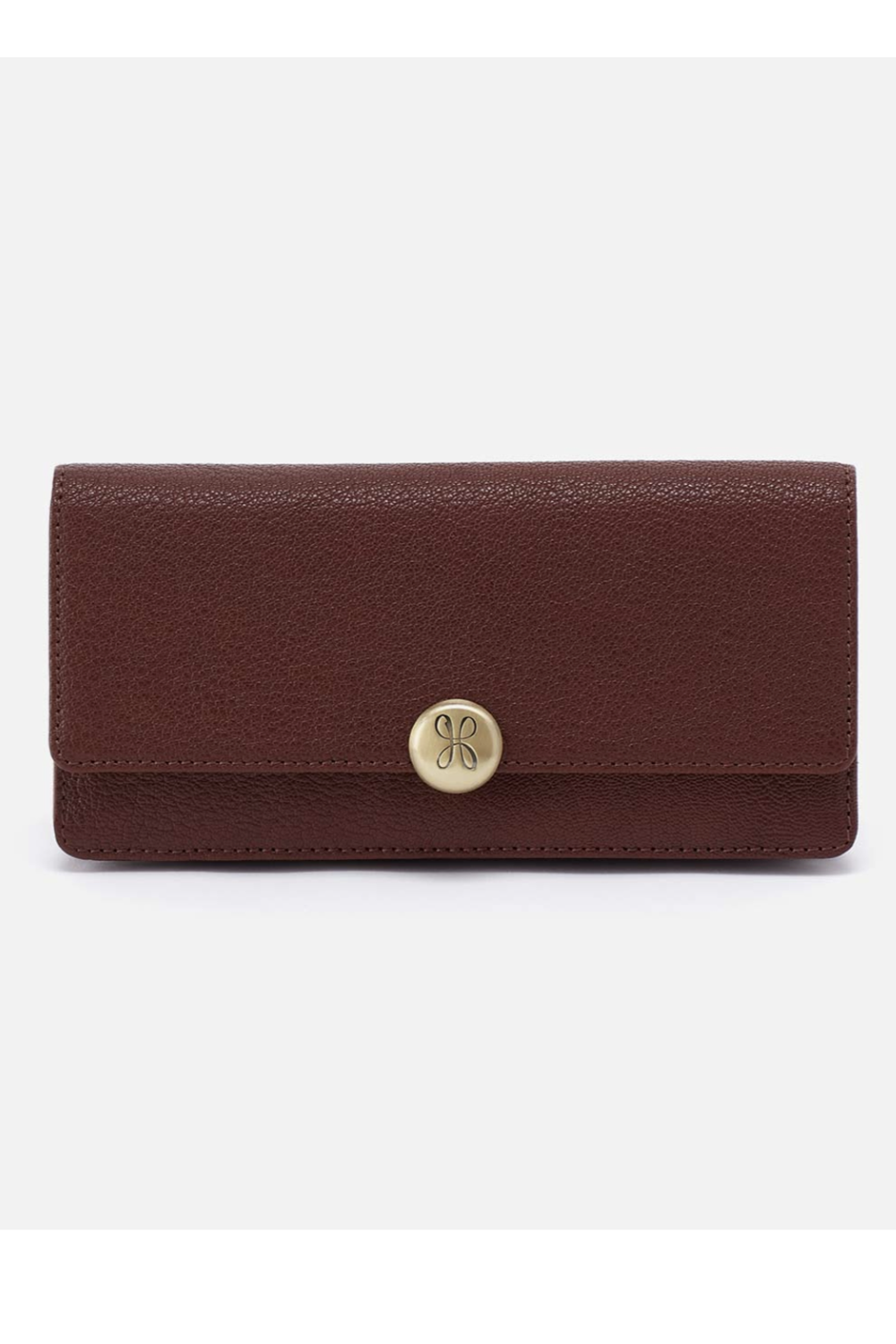 Hutton Large Wallet - Micrograin Leather Brown Bear