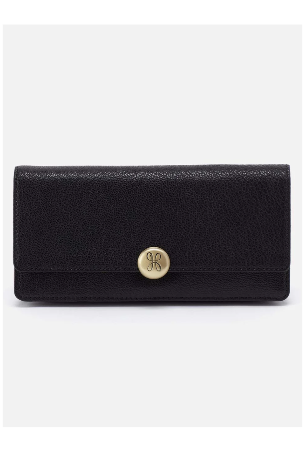 Hutton Large Wallet - Micrograin Leather Black