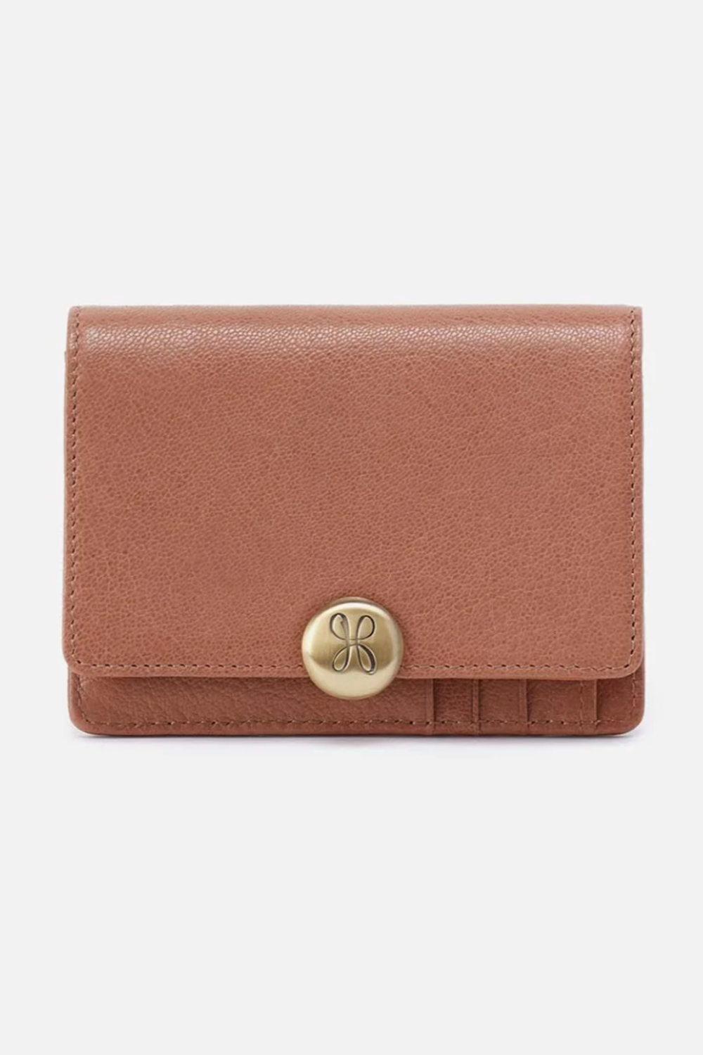 Hutton Small Wallet - Micrograin Leather Glazed Donut