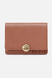 Hutton Small Wallet - Micrograin Leather Glazed Donut