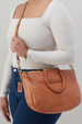 Sheila Large Crossbody - Washed Leather Harvest Wheat