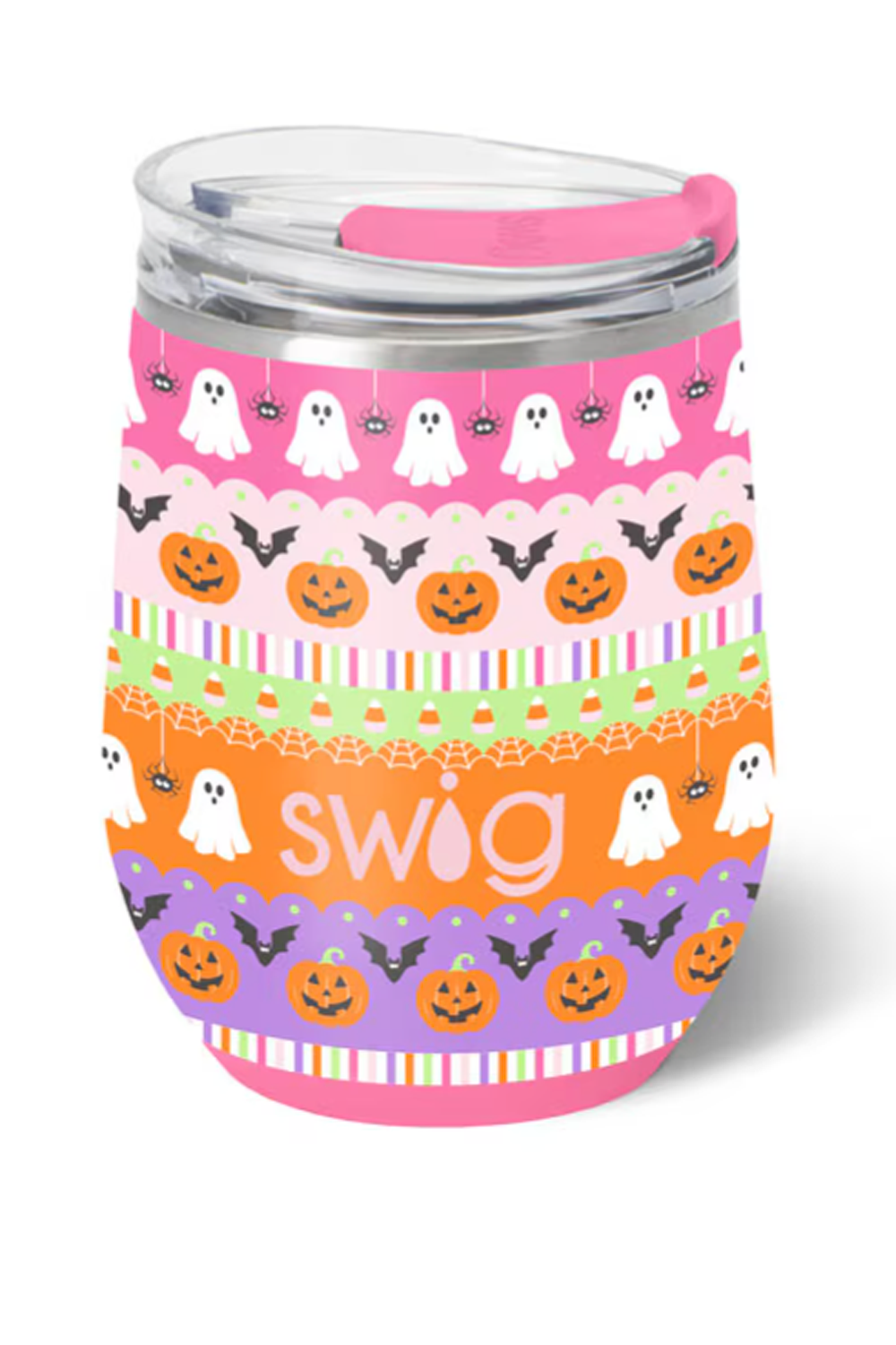 Modern Stemless Wine Tumbler - Trick or Treat