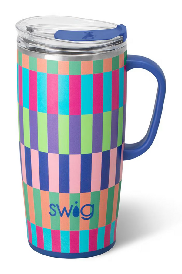 TALL Modern Coffee Mug - Brite Stripe