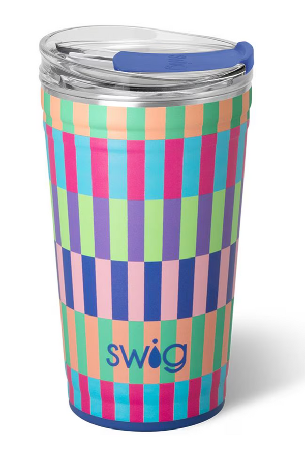 Swig Party Cup 24oz - Brite Stripe