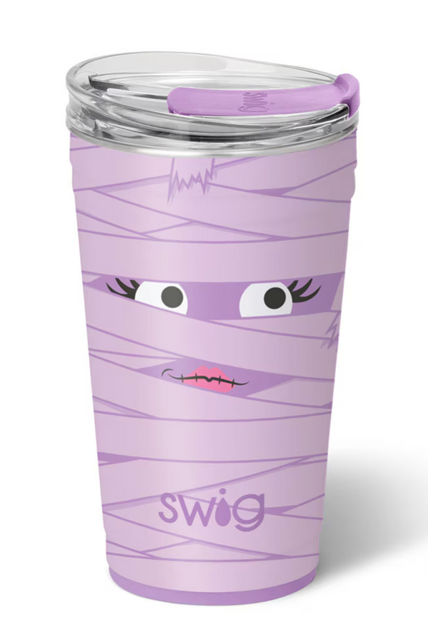Swig Party Cup 24oz - Boo Crew Mummy