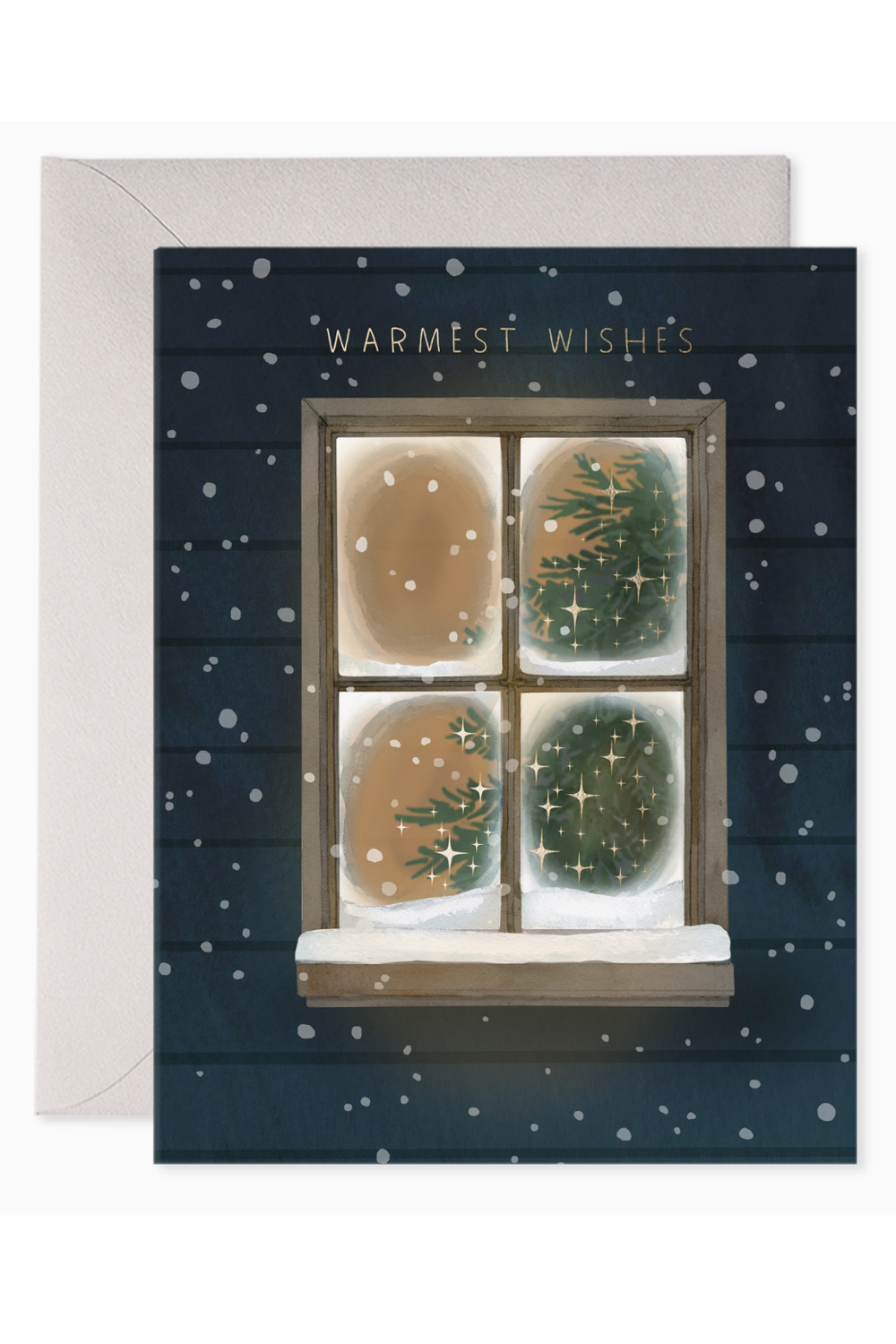 EFRAN Holiday Greeting Card - Frosty Window