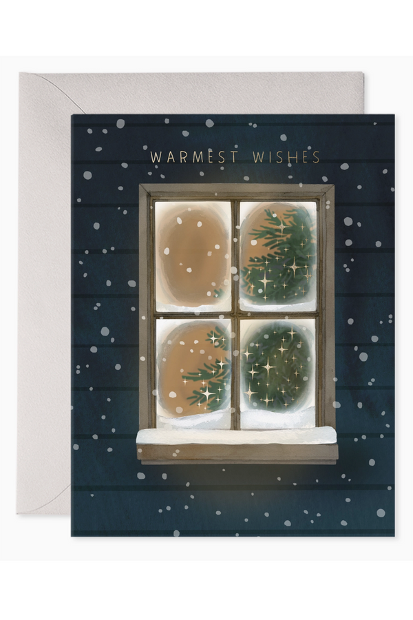 EFRAN Holiday Greeting Card - Frosty Window