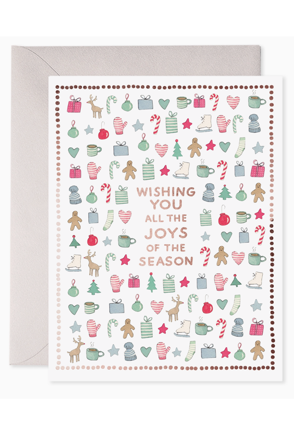EFRAN Holiday Greeting Card - Merry Motif