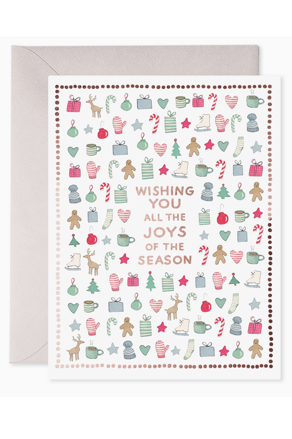 EFRAN Holiday Greeting Card - Merry Motif