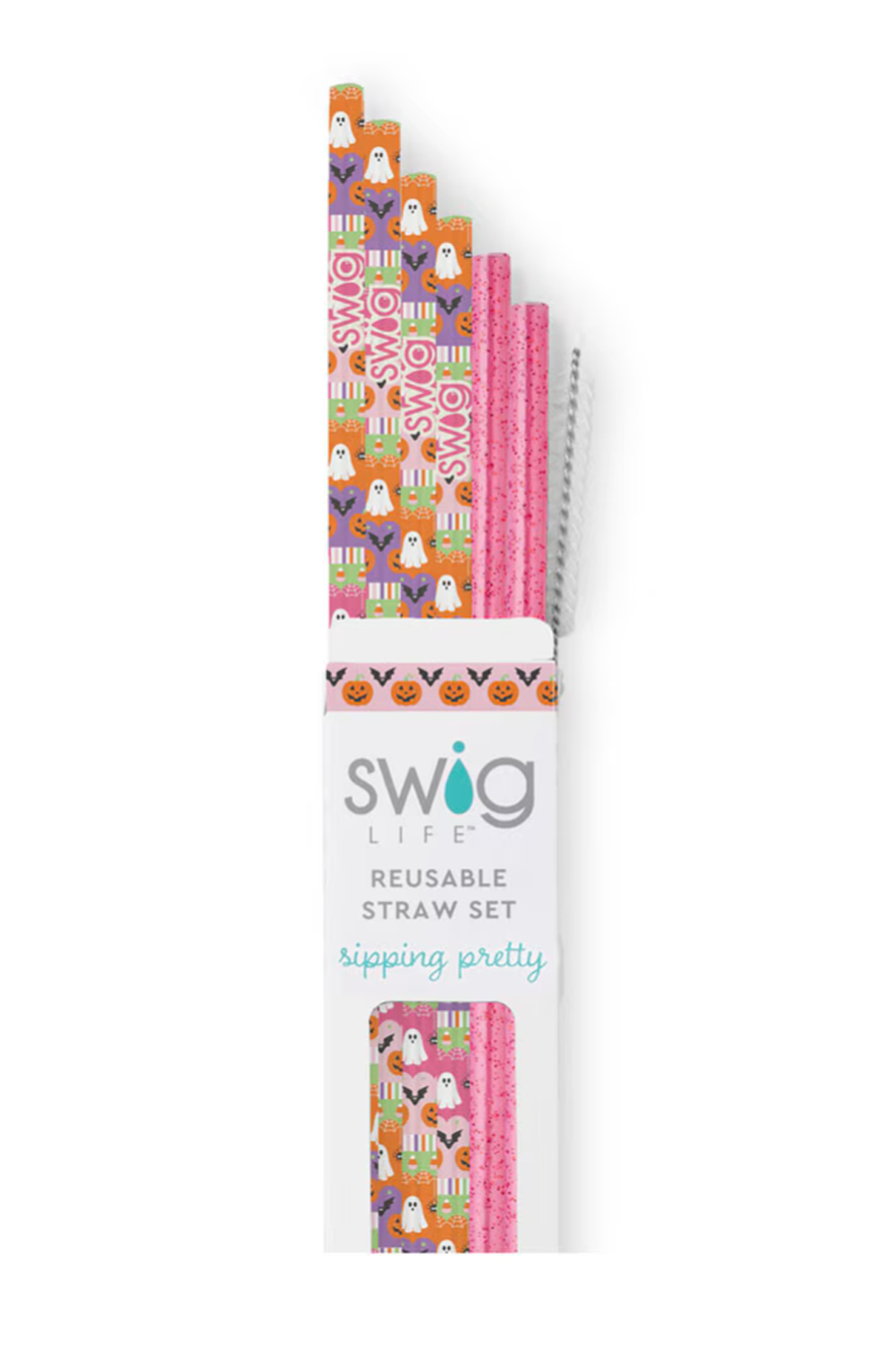 Tall Straw Set - Trick or Treat