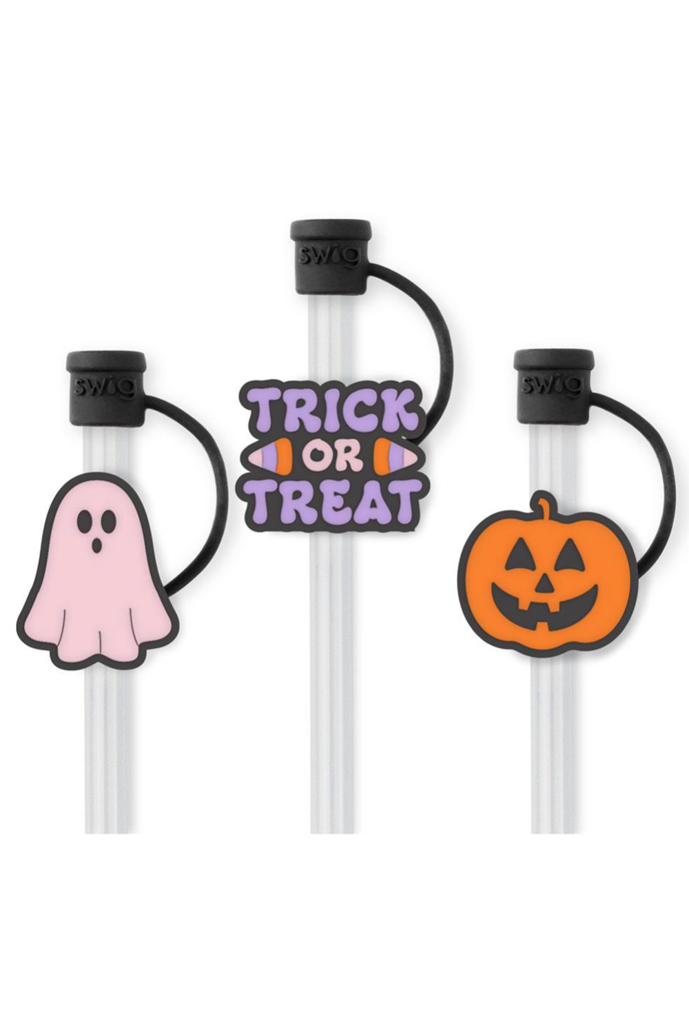 Swig Straw Topper Set - Trick or Treat
