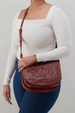 Kiva Large Crossbody Purse - Chestnut