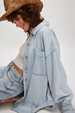 FP Ashley Denim Shirt - Blue Wash