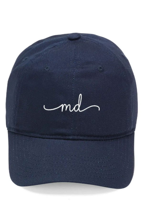 Baseball Cap - Embroidered Maryland Script Navy