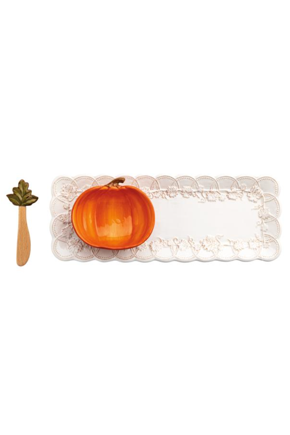 Pumpkin Tray & Dip Set