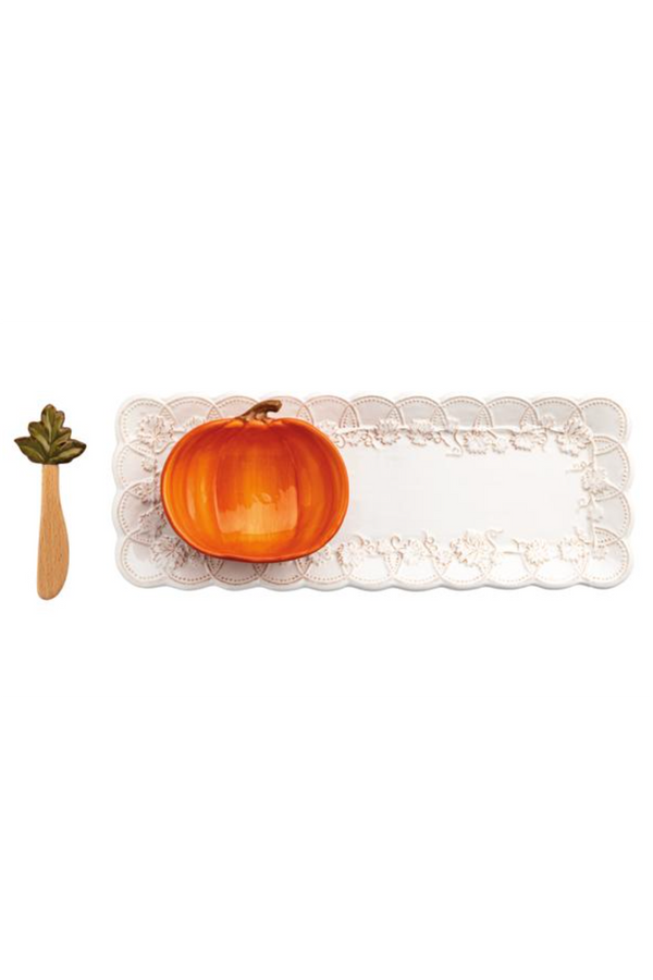 Pumpkin Tray & Dip Set