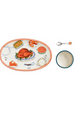Turkey Dinner Tray and Dip Set