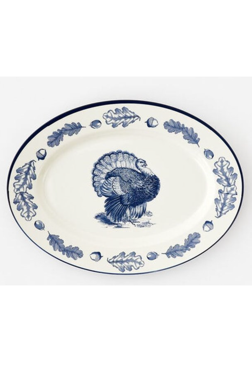 Turkey Enamel Oval Platter