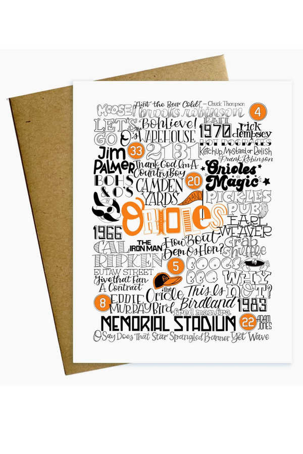 MM Single Card - Baltimore Orioles