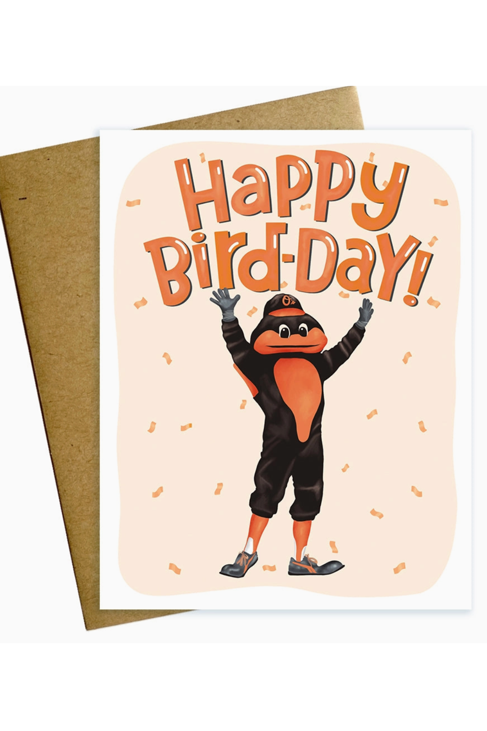 MM Single Birthday Card - Happy Bird Day Orioles