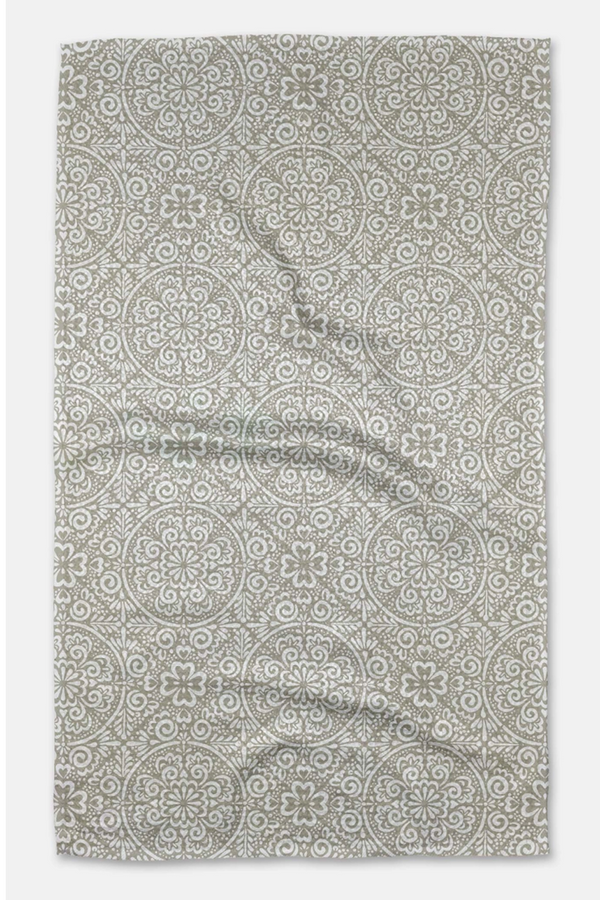 Geometry Kitchen Tea Towel - Boho Medallion