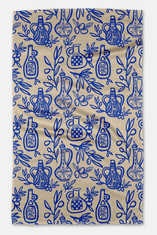 Geometry Kitchen Tea Towel - Mediterranean Pour