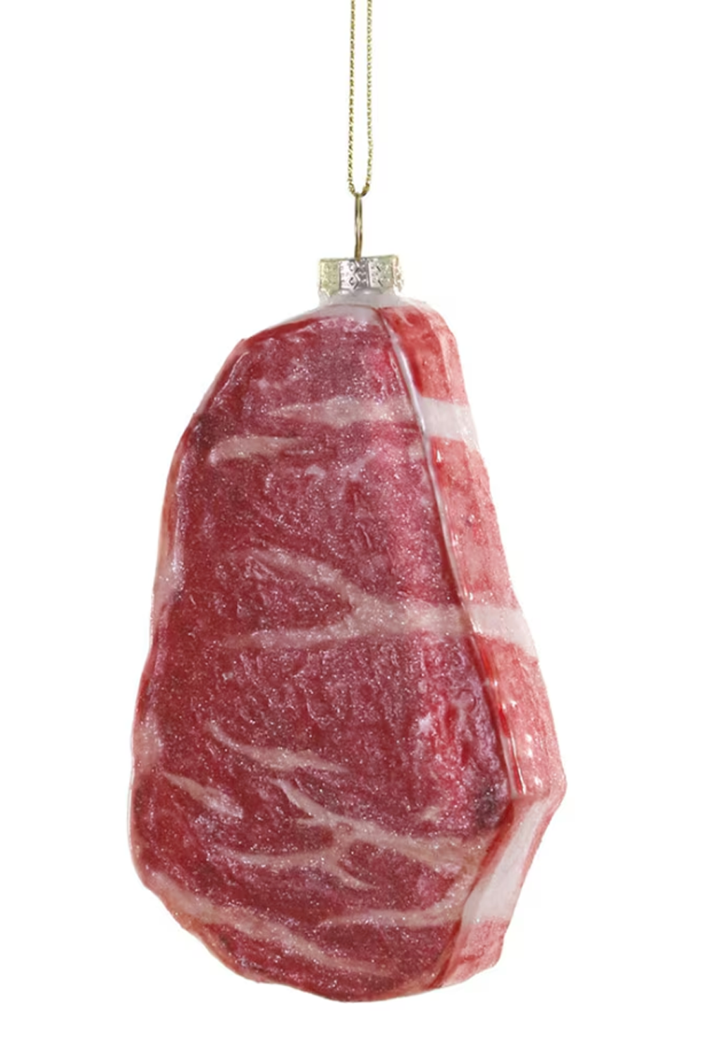 Glass Ornament - Steak