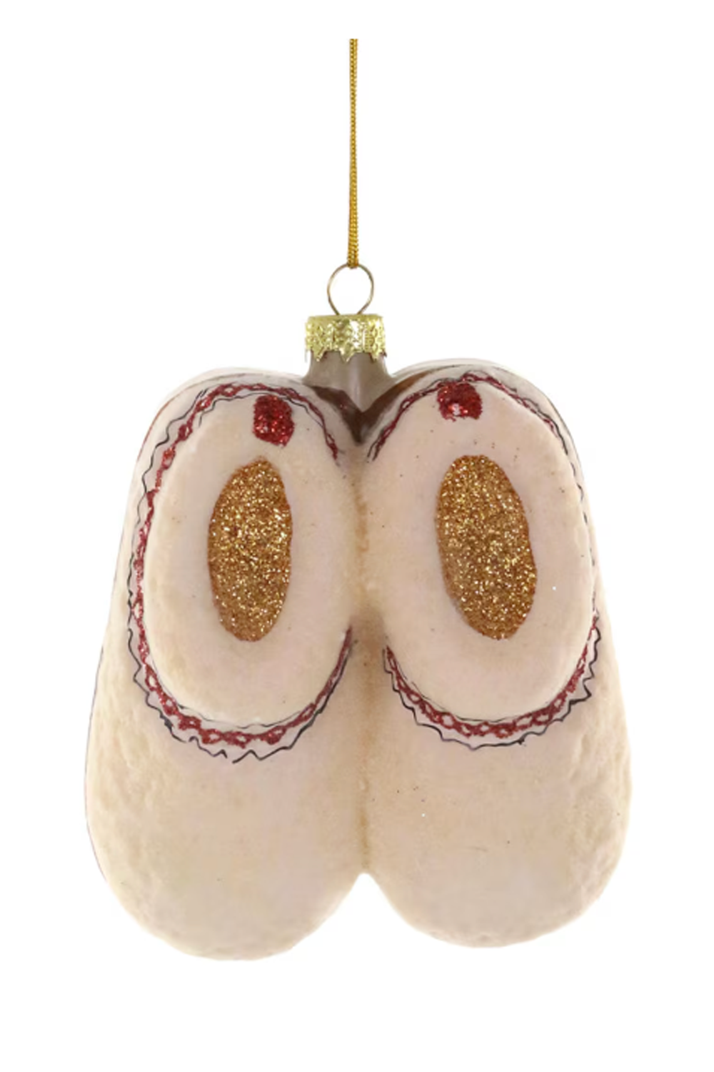 Glass Ornament - Cozy Fleece Slippers