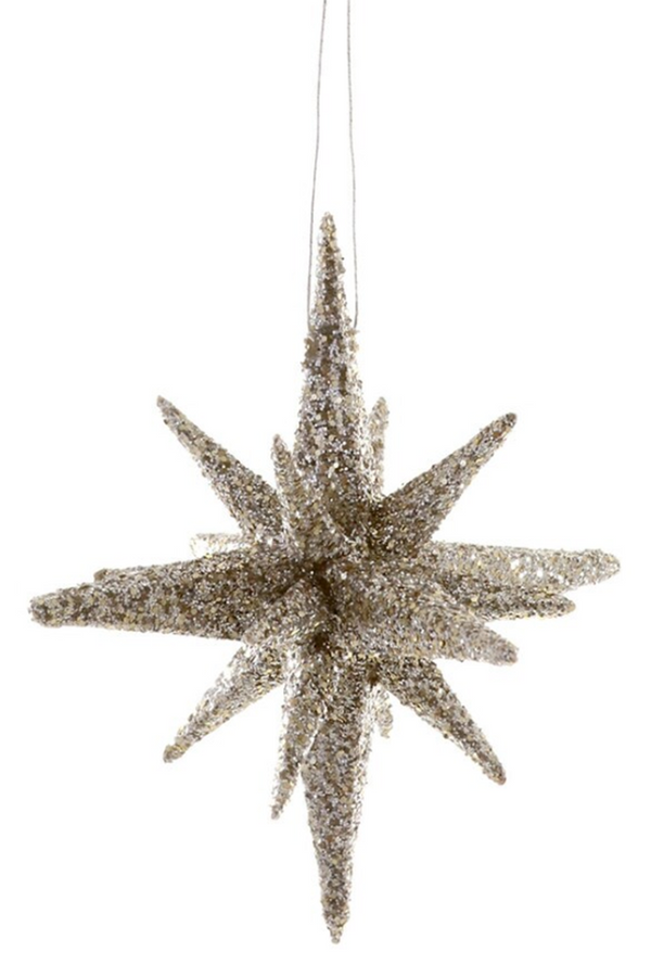 Funky Ornament - Vintage Starburst Small Silver