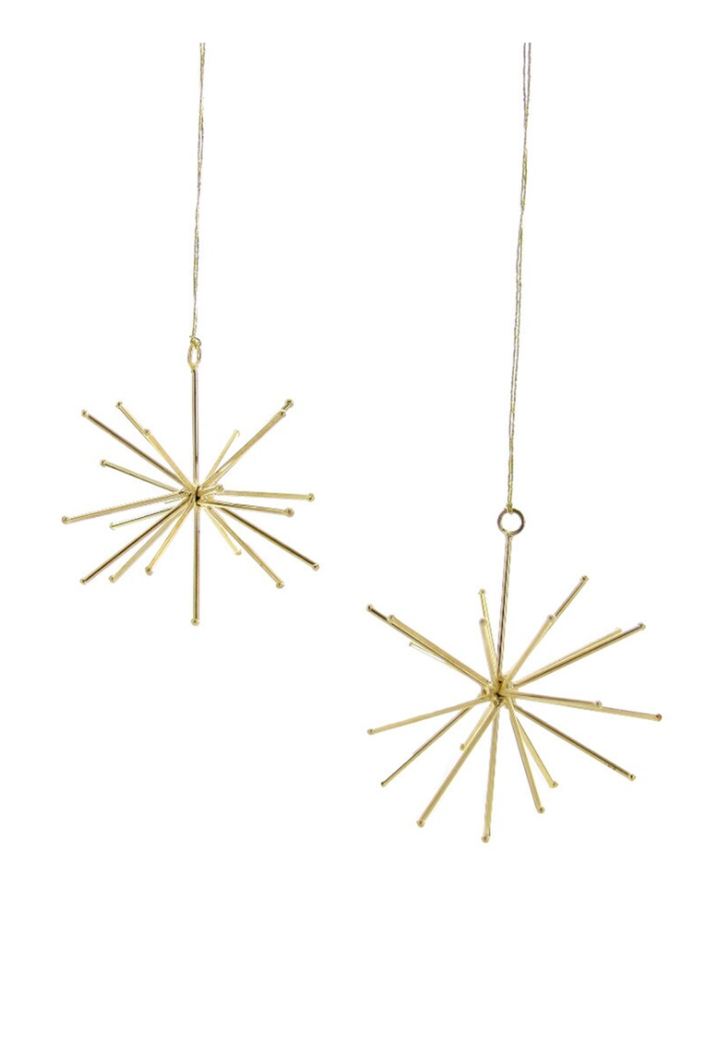 Funky Ornament - Thin Starburst Small Gold