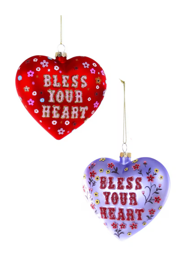 Glass Ornament - Bless Your Heart