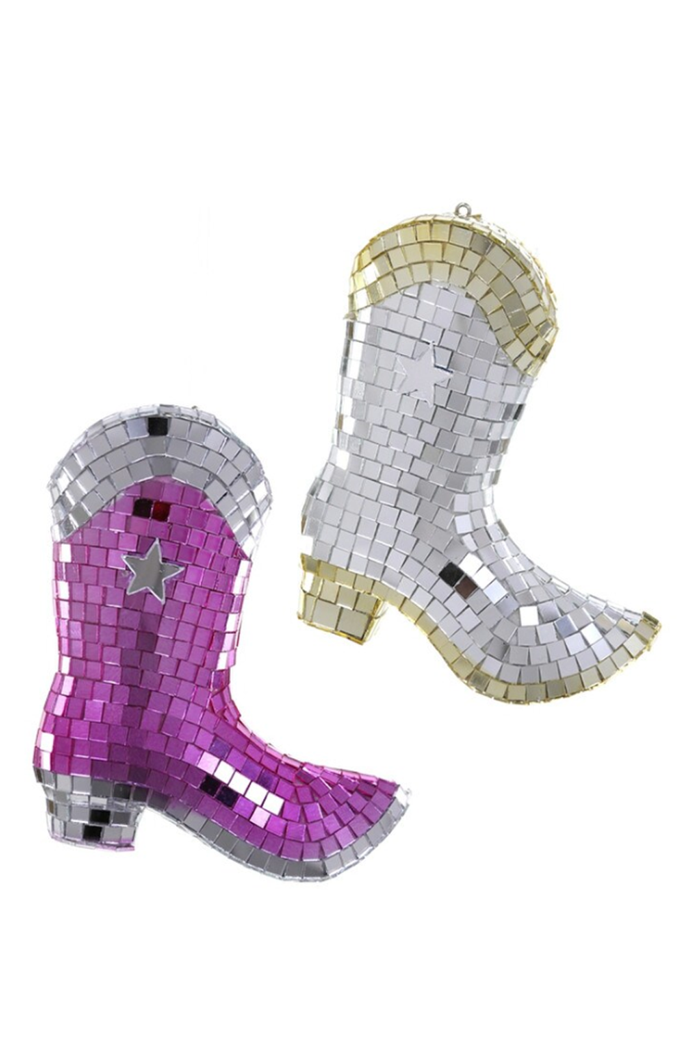 Glass Ornament - Disco Cowboy Boots
