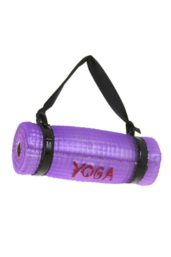 Glass Ornament - Yoga Mat