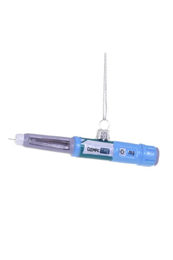 Glass Ornament - Weight Loss Injection Pen