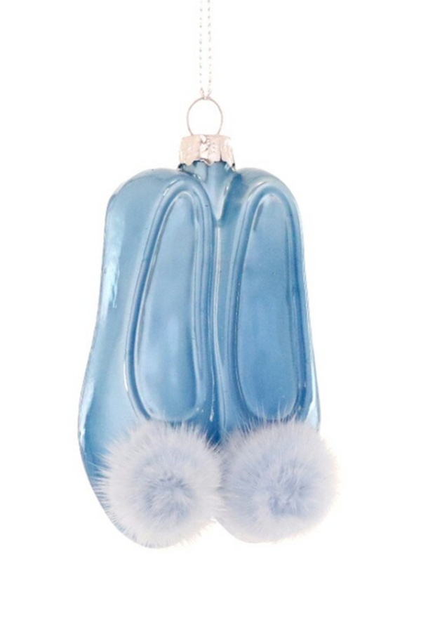 Glass Ornament - Glam Slippers