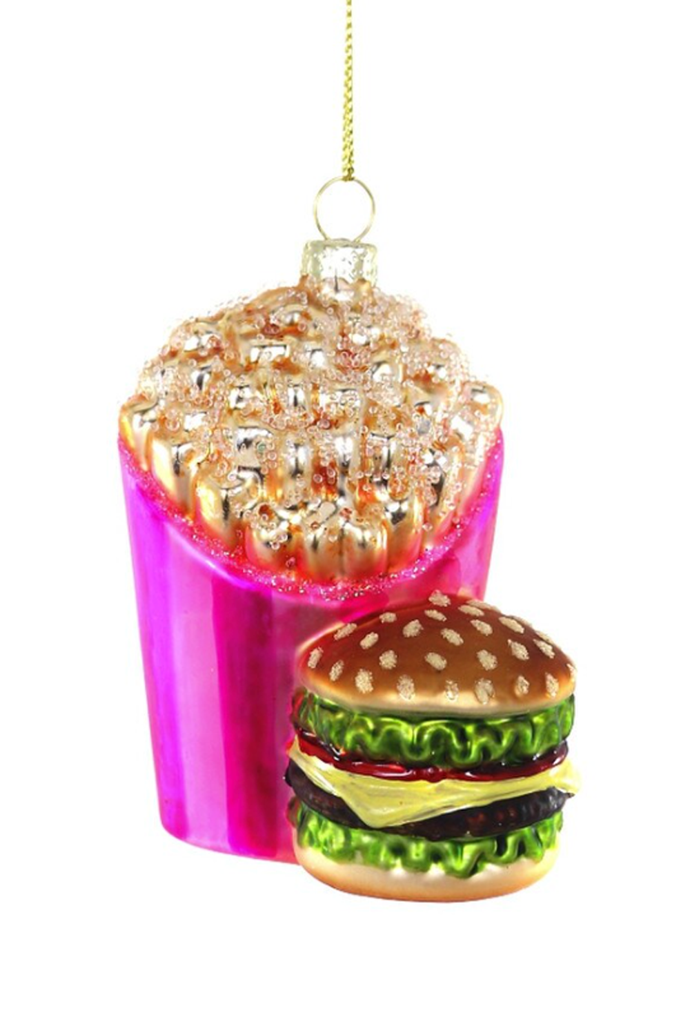 Funky Ornament - Neon Burger & Fries