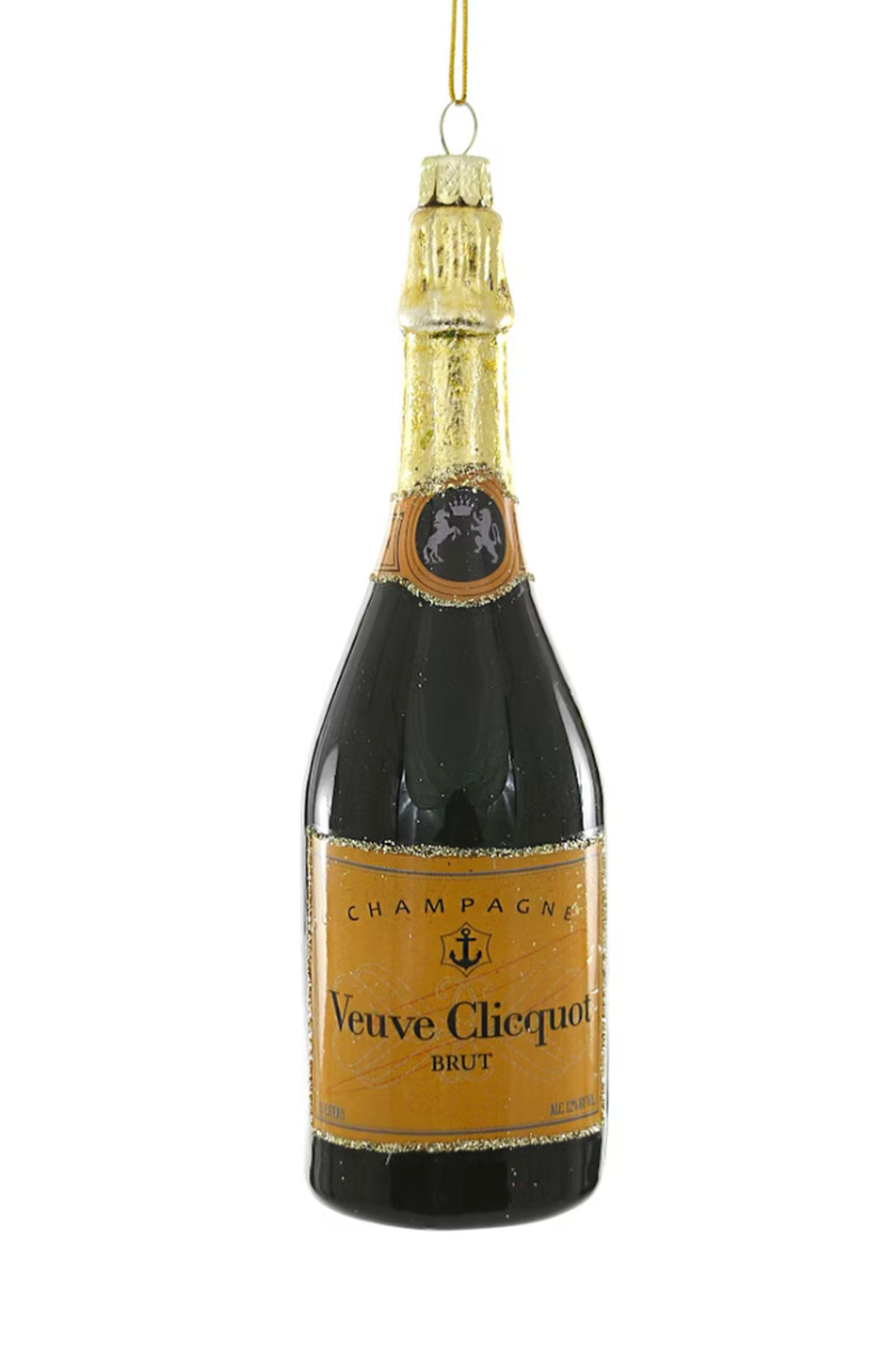 Glass Ornament - Brut Champagne Veuve