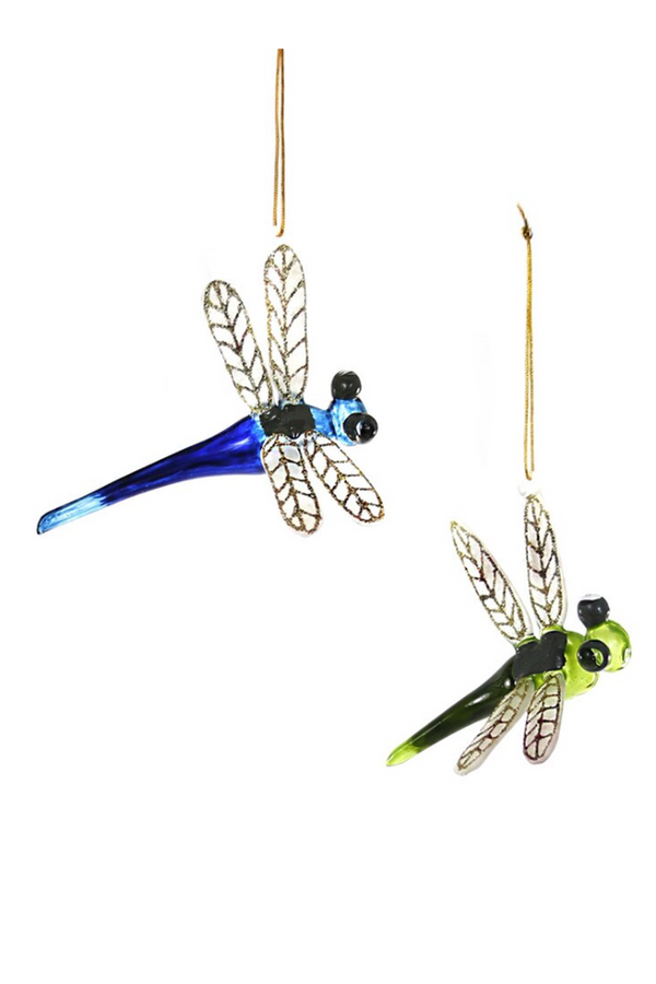 Glass Ornament - Meadow Lands Dragonfly