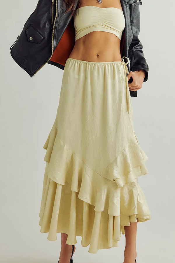 FP Autumn Promenade Maxi Skirt - Tea Cookie