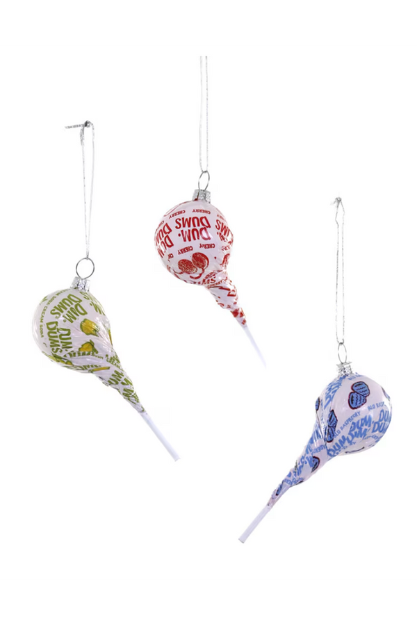 Glass Ornament - Sucker Lollipop