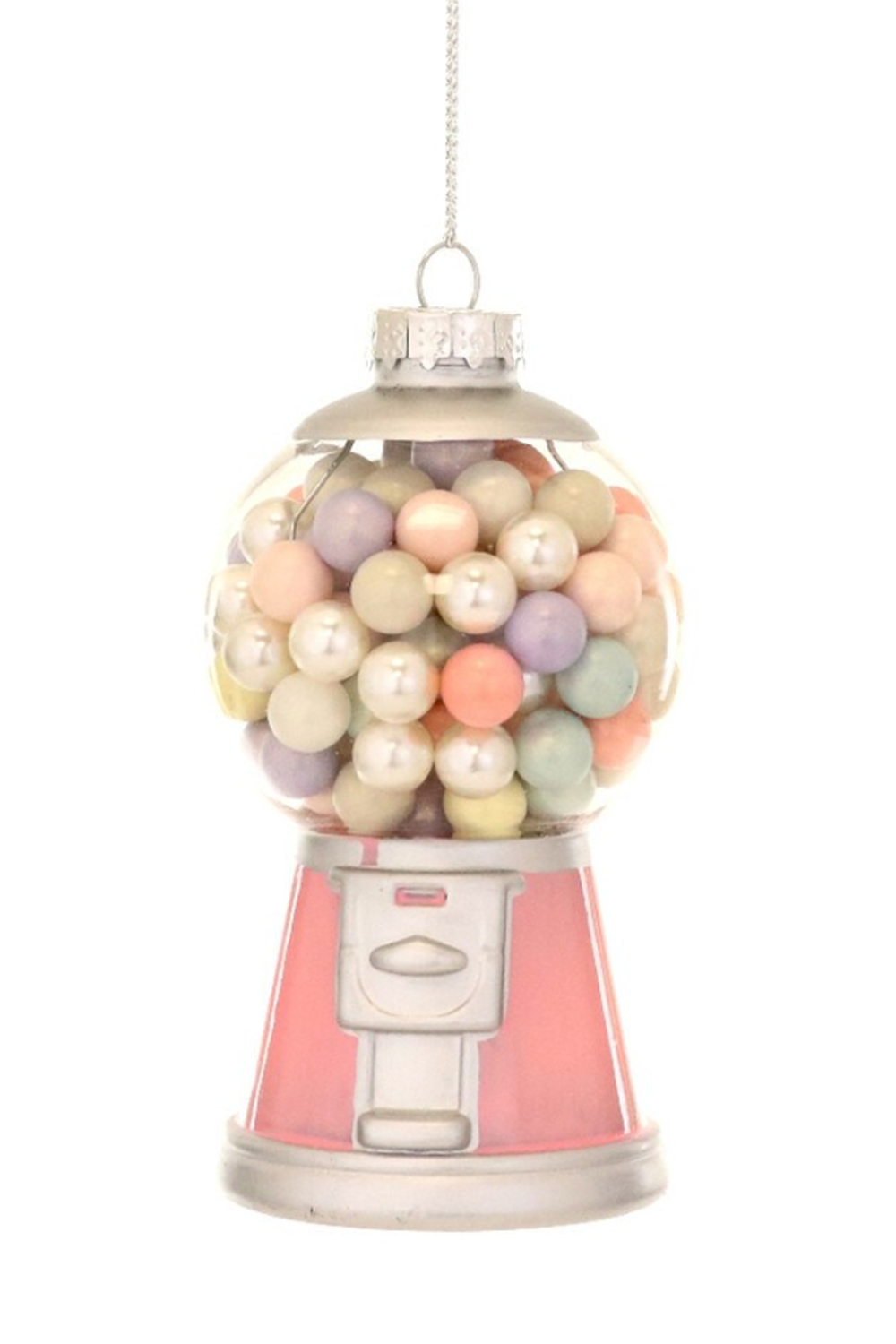 Glass Ornament - Pastel Gumball Machine