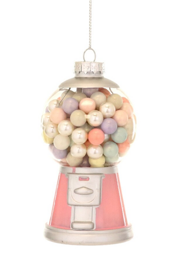 Glass Ornament - Pastel Gumball Machine