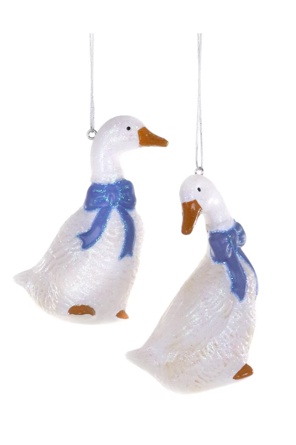 Glass Ornament - Country Geese