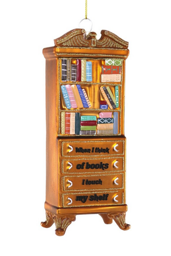 Glass Ornament - When I Think of Books